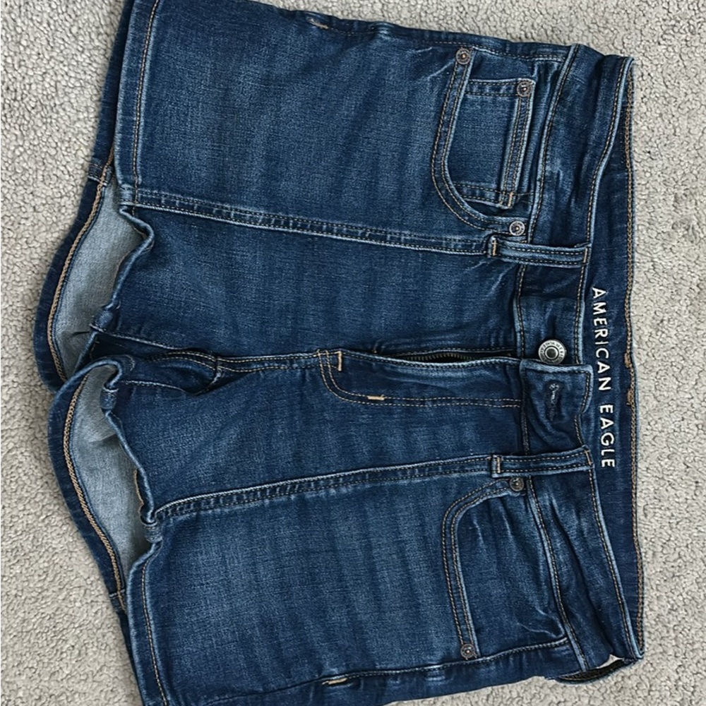 American Eagle Dark Blue Denim Shorts